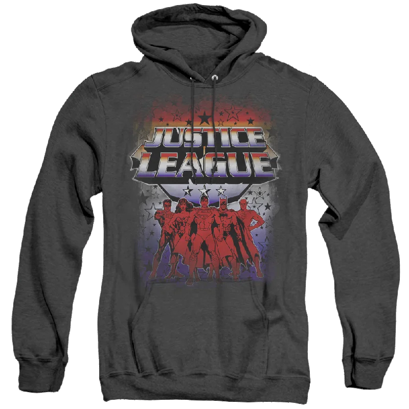 Justice League Star League - Heather Pullover Hoodie Seamless Knit Pullover