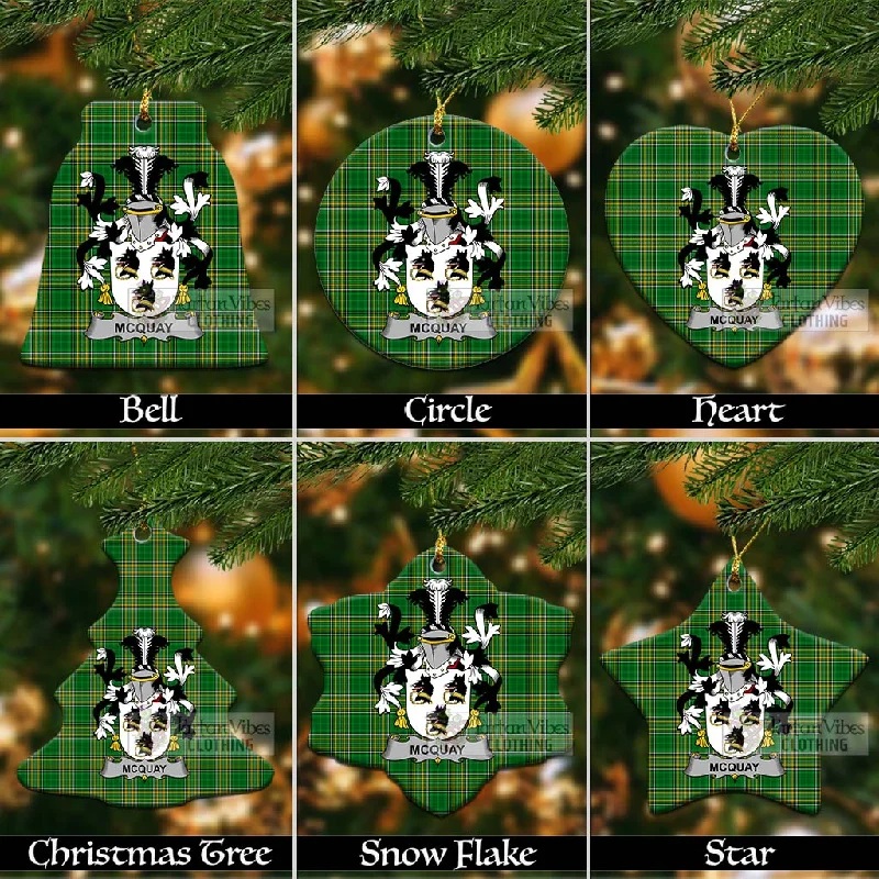 McQuay Irish Clan Tartan Christmas Ceramic Ornament with Coat of Arms Bolero Crop Top Camisole McQuay Irish Clan Tartan Christmas Ceramic Ornament with Coat of Arms Bolero Crop Top Camisole