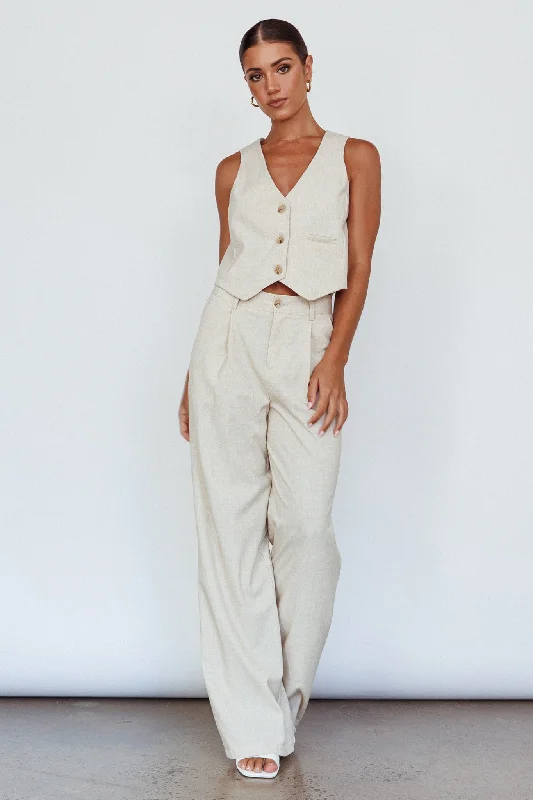 Times Square Trouser Pants Natural Trousers Travel Practical