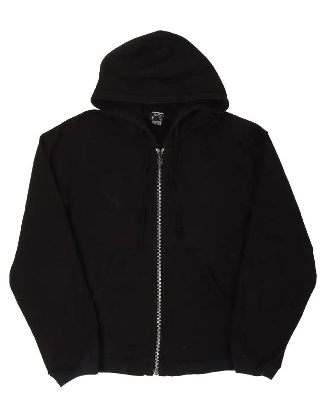 Vintage Horseshoe Patch Hoodie Hoodie with Button Placket Classic Preppy