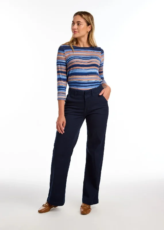 Suzanne Wide Trousers Trousers Evening Elegant