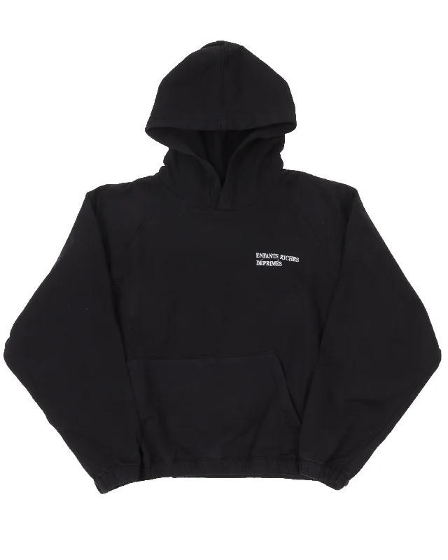 Classic Cropped Hoodie Hoodie with Applique Textured Unique