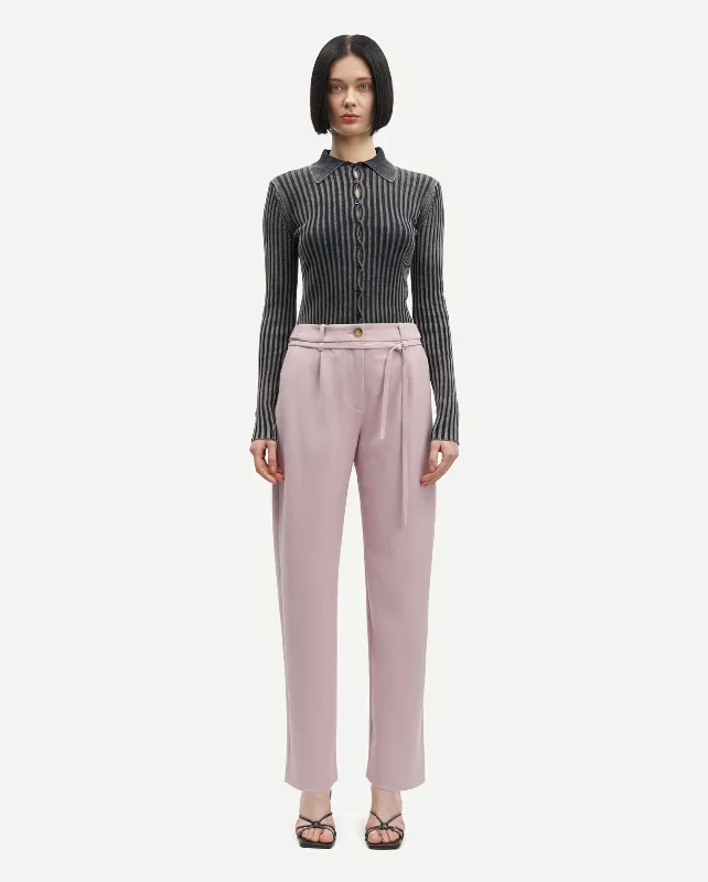 SALUZA TROUSERS 13103 / WOODROSE Trousers Low Rise Relaxed