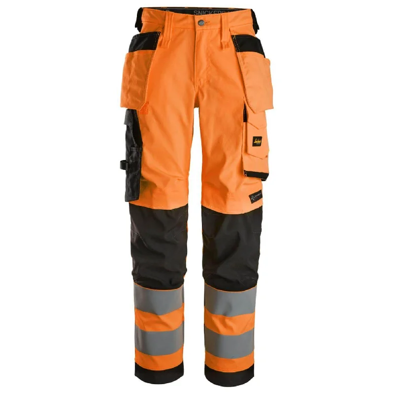 Snickers 6743 Hi Vis Women's Slim Fit Stretch Trousers Holster Pockets Class 2 Trousers Exclusive Limited Snickers 6743 Hi Vis Women's Slim Fit Stretch Trousers Holster Pockets Class 2 Trousers Exclusive Limited