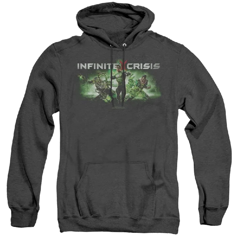 Infinite Crisis Ic Green - Heather Pullover Hoodie Boyleg Sleeve Pullover