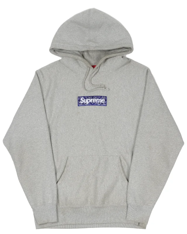 2019 Paisley Box Logo Hoodie Hoodie with Illustration Artistic Creative