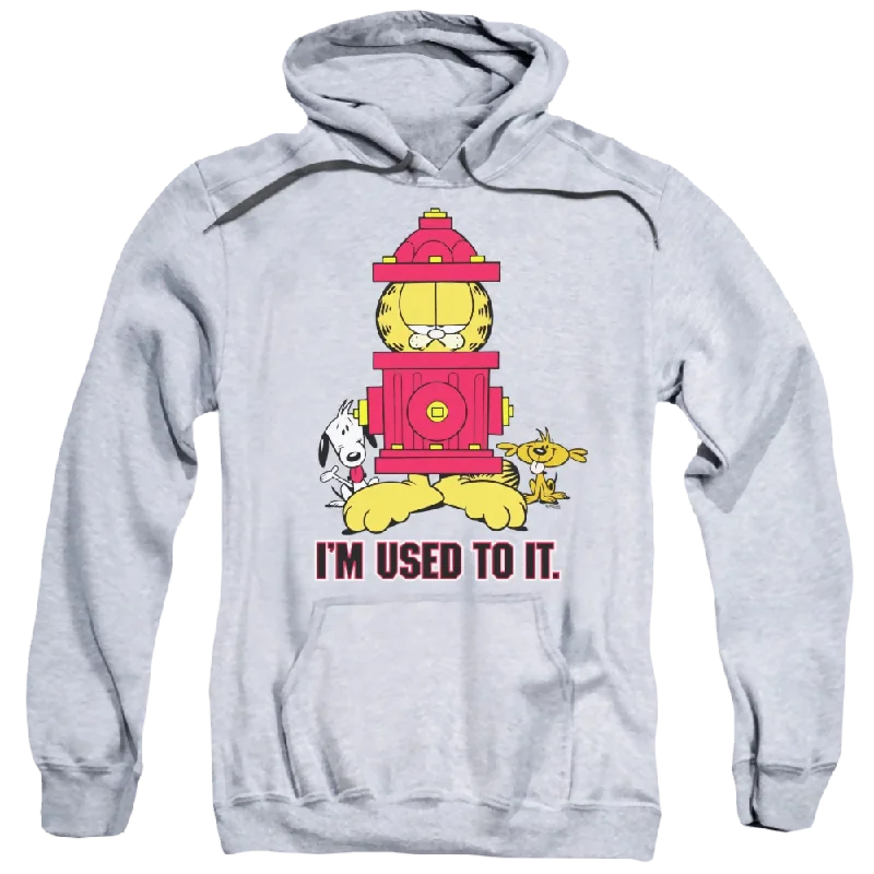 Garfield Im Used To It - Pullover Hoodie Port Neck Pullover