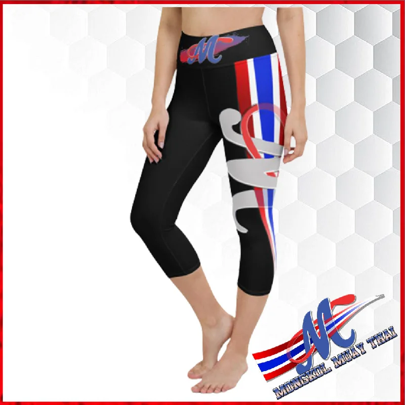 Mongkol Capri leggings, Muay Thai, Pilates, Yoga Trendy Activewear Leggings