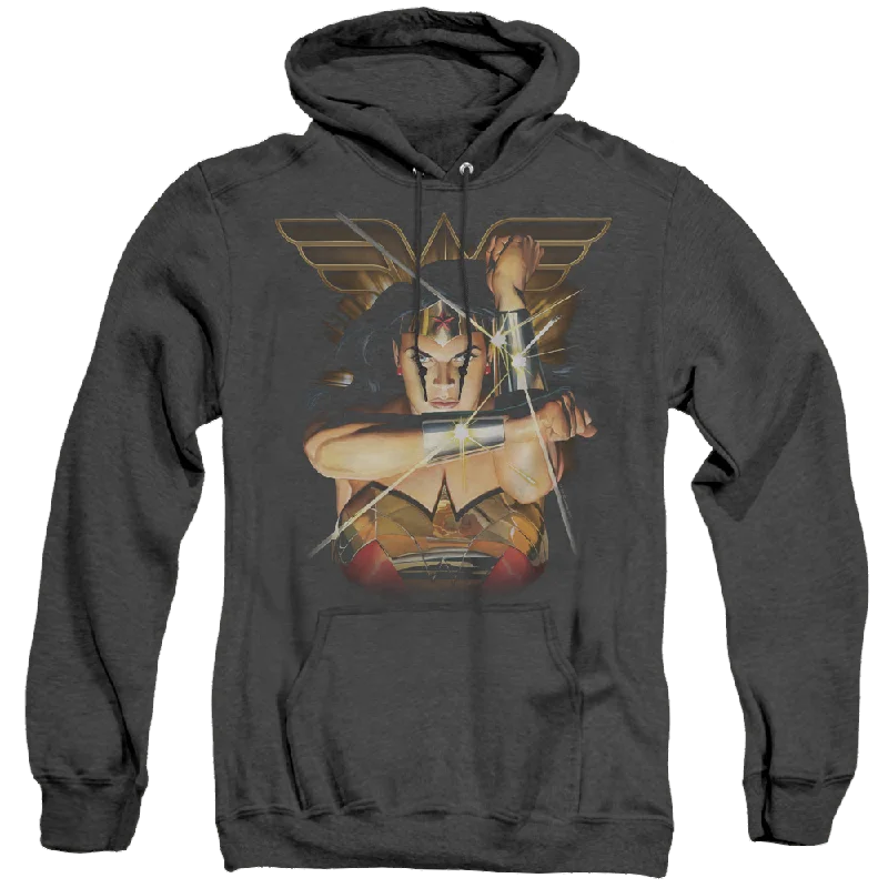 Wonder Woman Deflection - Heather Pullover Hoodie Chunky Knit Pullover