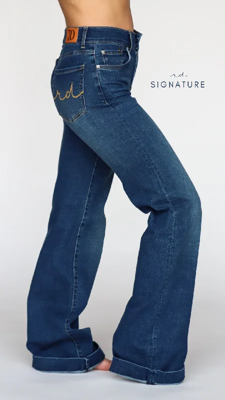 SIGNATURE TROUSER MEDIUM WASH Trousers Evening Elegant