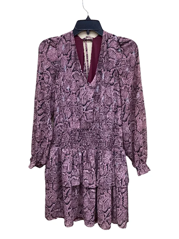 Dress Casual Midi By 1.state In Snakeskin Print, Size: M Comfortable Button Front Midi Dress Dress Casual Midi By 1.state In Snakeskin Print, Size: M Comfortable Button Front Midi Dress