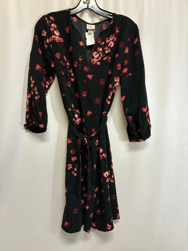 Dress Casual Midi By A New Day In Black, Size: Xs Comfortable Short Sleeve Midi Dress