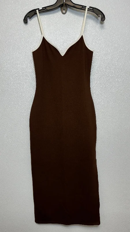 Dress Casual Midi By Abercrombie And Fitch In Brown, Size: Xs TALL Fashionable Polka Dot Midi Dress Dress Casual Midi By Abercrombie And Fitch In Brown, Size: Xs TALL Fashionable Polka Dot Midi Dress