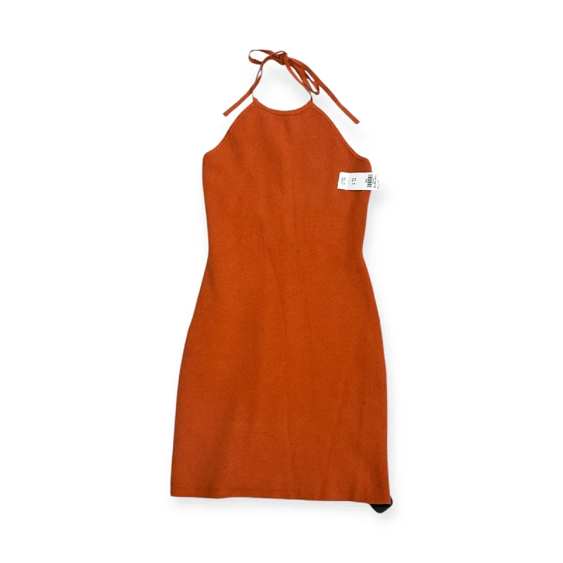 Dress Casual Midi By Abercrombie And Fitch In Orange, Size: S Trendy Tiered Hem Midi Dress Dress Casual Midi By Abercrombie And Fitch In Orange, Size: S Trendy Tiered Hem Midi Dress