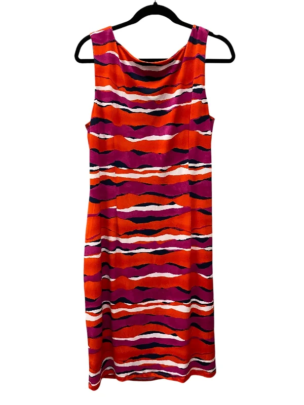 Dress Casual Midi By Anne Klein In Multi-colored, Size: Xl Comfortable Short Sleeve Midi Dress