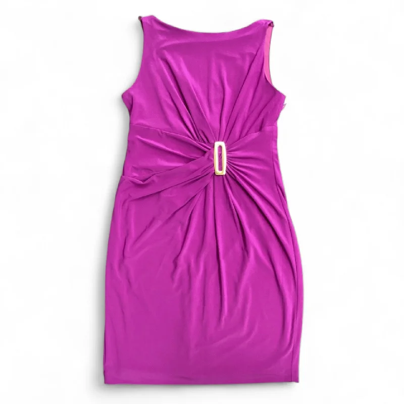 Dress Casual Midi By Anne Klein In Purple, Size: 8 Comfortable Wrap Midi Dress
