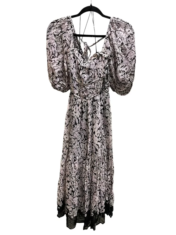 Dress Casual Midi By Anthropologie In Purple, Size: S Trendy Off-Shoulder Button Midi Dress Dress Casual Midi By Anthropologie In Purple, Size: S Trendy Off-Shoulder Button Midi Dress