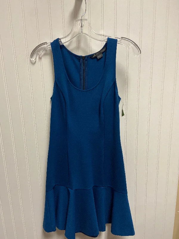 Dress Casual Midi By Armani Exchange In Teal, Size: Xs Elegant V-Neck Midi Dress
