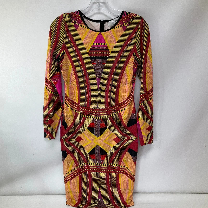 Dress Casual Midi By Badgley Mischka In Multi-colored, Size: S Stylish High-Waisted Midi Dress Dress Casual Midi By Badgley Mischka In Multi-colored, Size: S Stylish High-Waisted Midi Dress