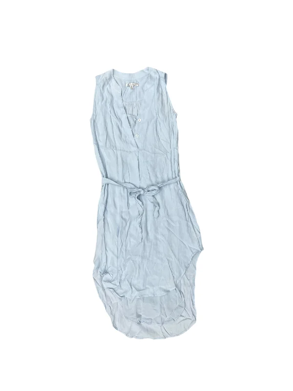 Dress Casual Midi By Cabi In Blue, Size: S Fashionable Floral Embroidery Midi Dress