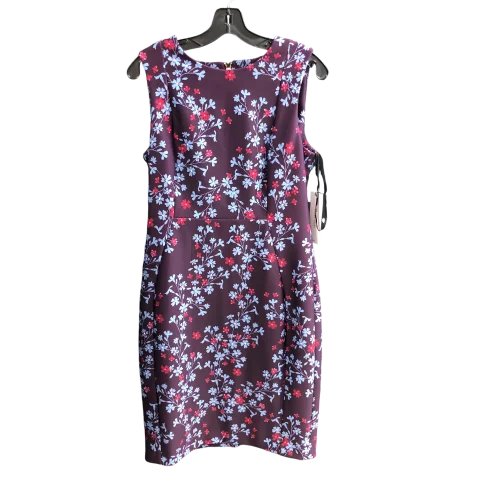 Dress Casual Midi By Calvin Klein In Purple, Size: 12 Comfortable Floral Print Midi Dress Dress Casual Midi By Calvin Klein In Purple, Size: 12 Comfortable Floral Print Midi Dress
