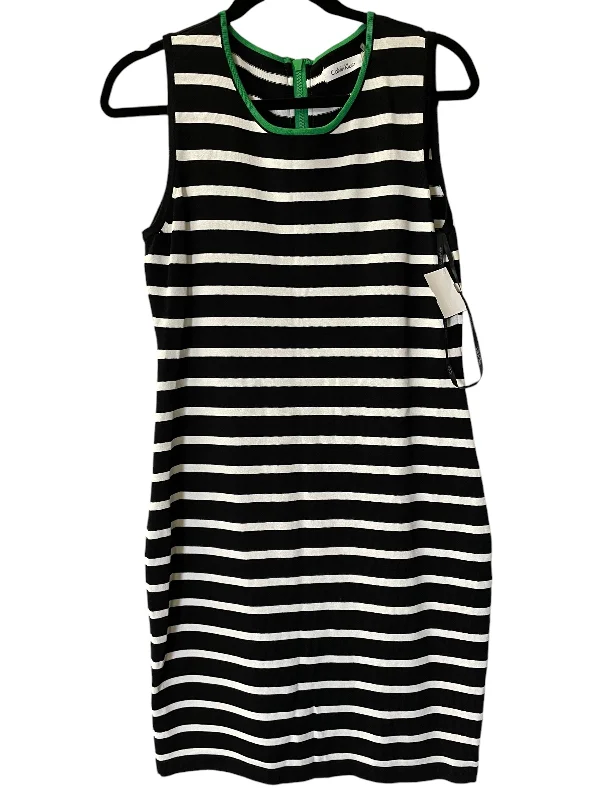 Dress Casual Midi By Calvin Klein In Striped Pattern, Size: M Cozy Tie-Dye Midi Dress Dress Casual Midi By Calvin Klein In Striped Pattern, Size: M Cozy Tie-Dye Midi Dress