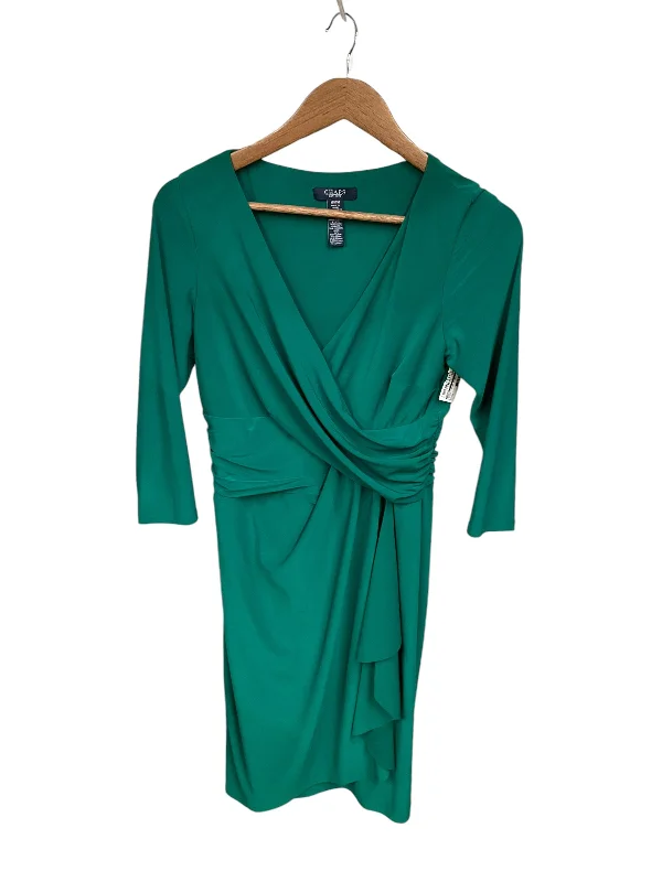 Dress Casual Midi By Chaps In Green, Size: M Chic Lace Detail Midi Dress
