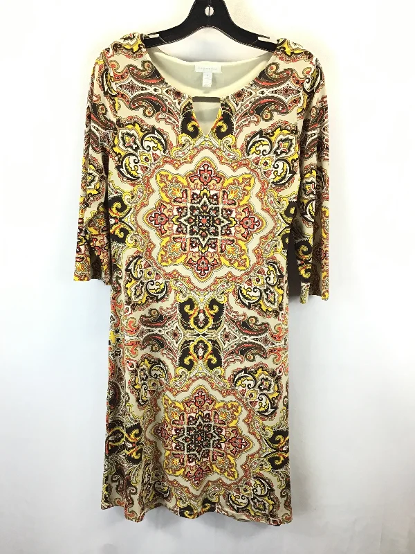 Dress Casual Midi By Charter Club In Multi-colored, Size: M Stylish Wraparound Midi Dress