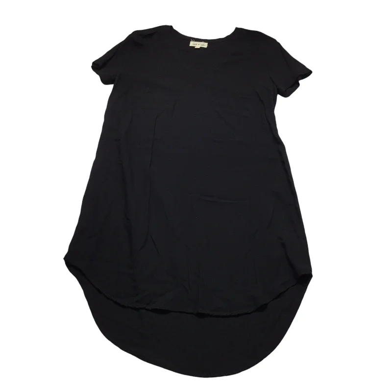 Dress Casual Midi By Cloth & Stone In Black, Size: L Fashionable High-Low Midi Dress Dress Casual Midi By Cloth & Stone In Black, Size: L Fashionable High-Low Midi Dress