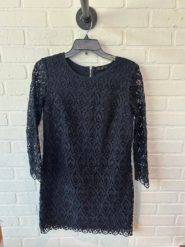 Dress Casual Midi By Club Monaco In Navy, Size: S Stylish Striped Midi Dress