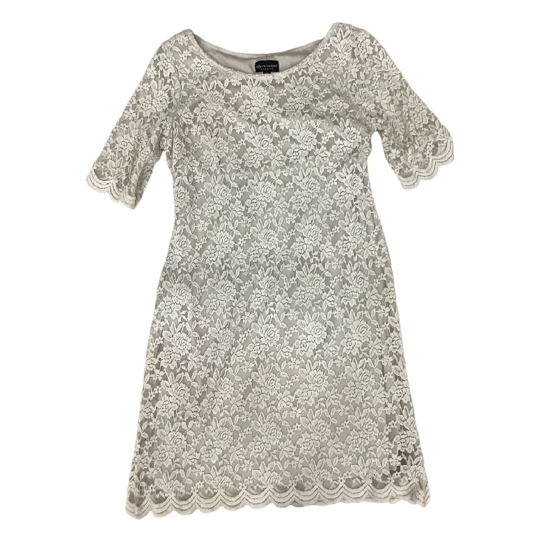 Dress Casual Midi By Connected Apparel In Cream, Size: M Trendy Long Sleeve Midi Dress Dress Casual Midi By Connected Apparel In Cream, Size: M Trendy Long Sleeve Midi Dress