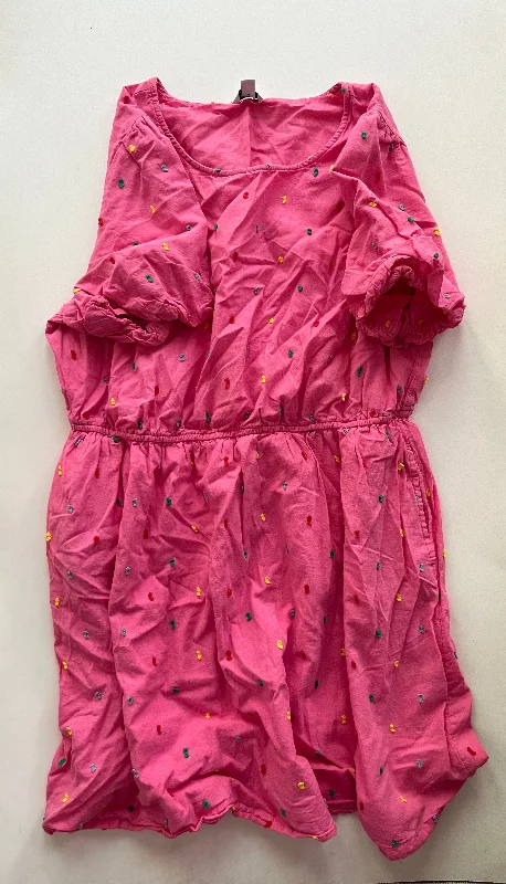 Dress Casual Midi By Crown And Ivy In Pink, Size: Xl Trendy Floral Wrap Midi Dress