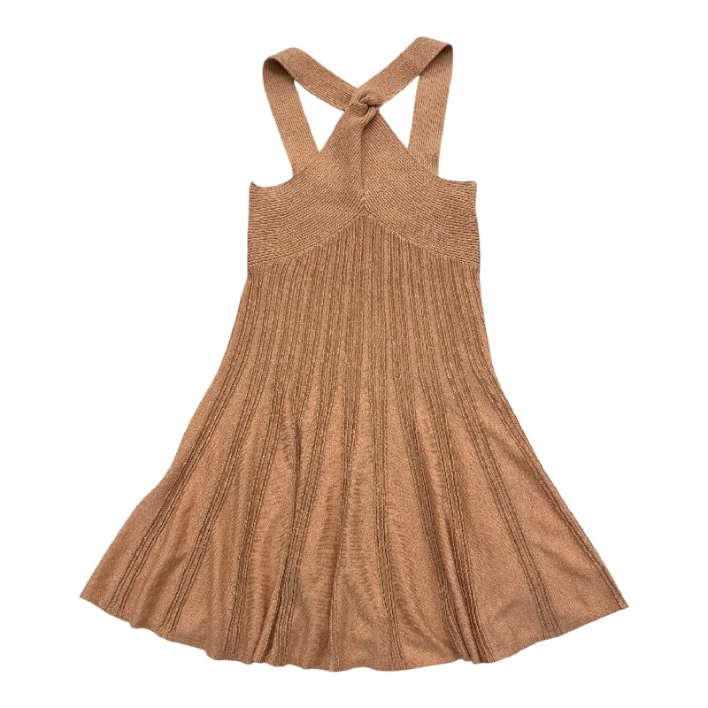 Dress Casual Midi By Express In Coral, Size: M Trendy Boho Midi Dress