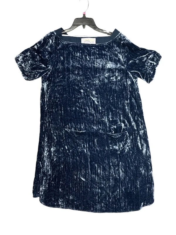 Dress Casual Midi By Floreat In Blue, Size: 4 Stylish Striped Midi Dress