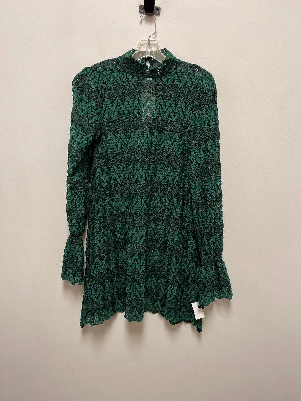Dress Casual Midi By Free People In Green, Size: Xs Elegant Floral Appliqué Midi Dress