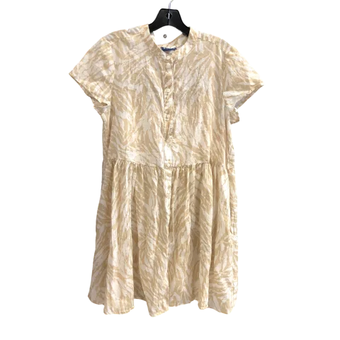Dress Casual Midi By Gap In Cream, Size: M Trendy Bodycon Midi Dress