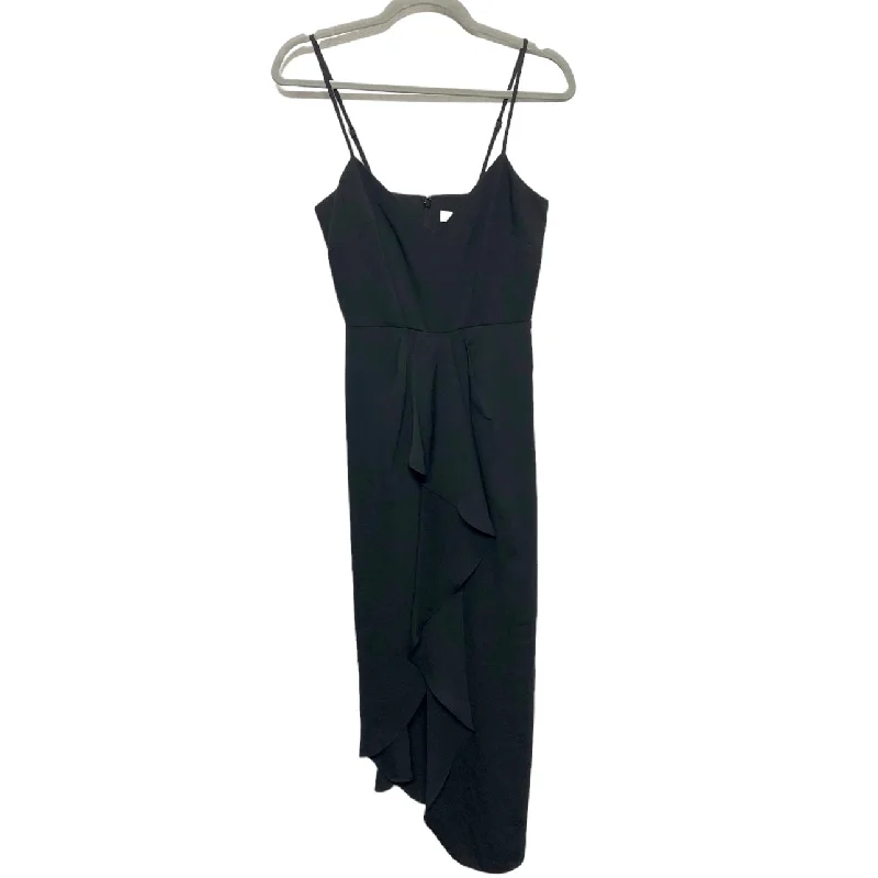 Dress Casual Midi By Gianni Bini In Black, Size: 2 Elegant Lace Trim Midi Dress
