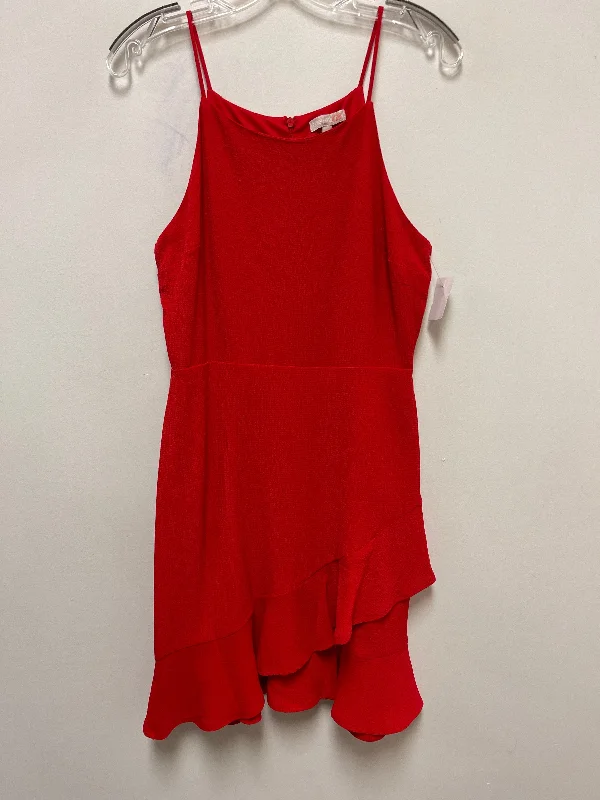 Dress Casual Midi By Gianni Bini In Red, Size: L Trendy Ruched Side Midi Dress