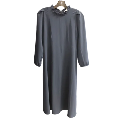 Dress Casual Midi By H&m In Blue, Size: 6 Comfortable Deep V Midi Dress