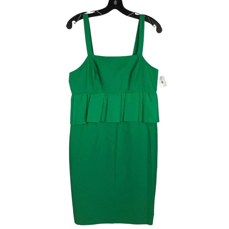 Dress Casual Midi By J. Crew In Green, Size: 8 Cozy Midi Dress with Pockets
