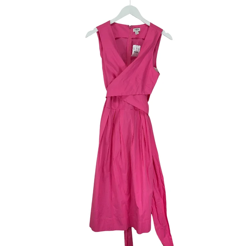 Dress Casual Midi By J. Crew In Pink, Size: 6 Chic Off-Shoulder Midi Dress