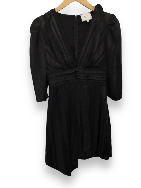 Dress Casual Midi By Joa In Black, Size: S Stylish Satin Midi Dress