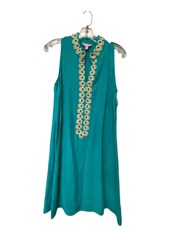 Dress Casual Midi By Lilly Pulitzer In Black, Size: 6 Trendy Fit-and-Flare Midi Dress