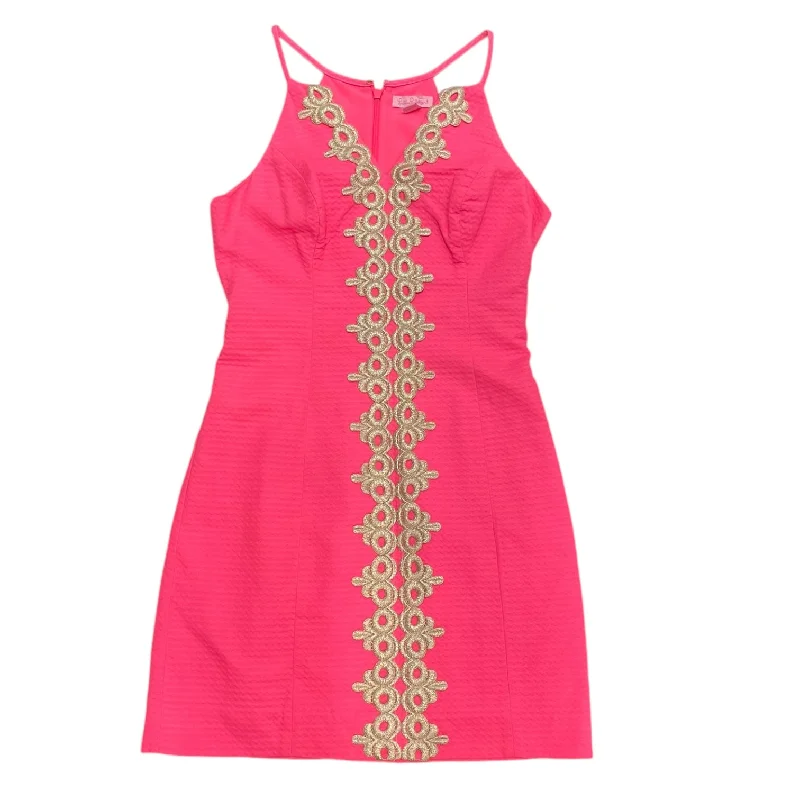 Dress Casual Midi By Lilly Pulitzer In Pink, Size: 0 Chic Off-Shoulder Midi Dress
