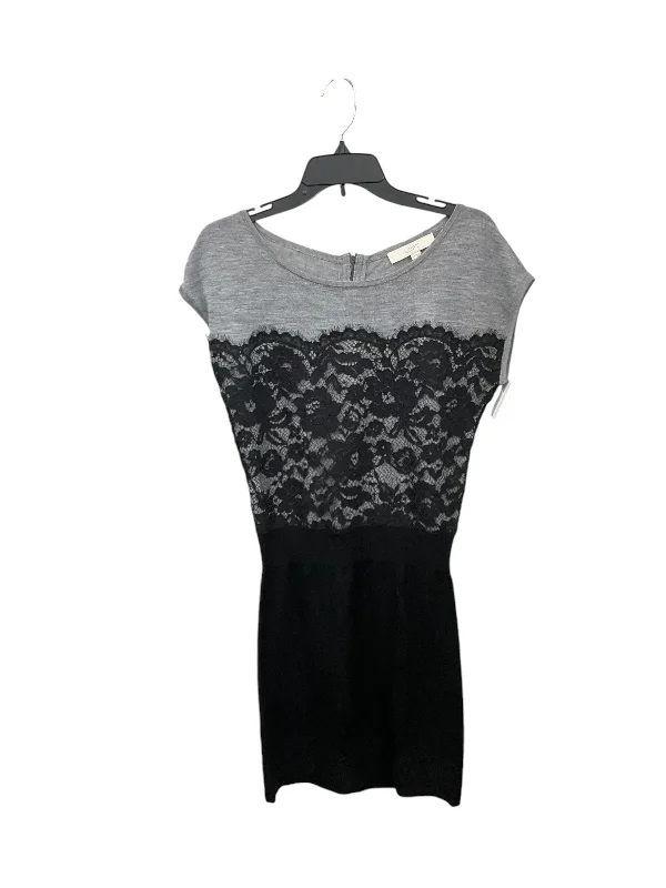 Dress Casual Midi By Loft In Black & Grey, Size: Xs Cozy Wide Strap Midi Dress