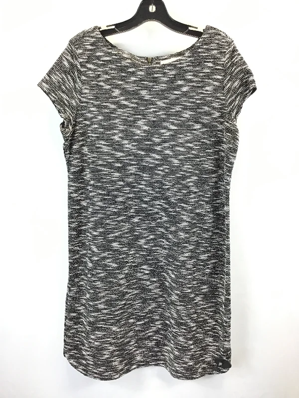Dress Casual Midi By Loft In Black & White, Size: L Stylish Animal Print Midi Dress