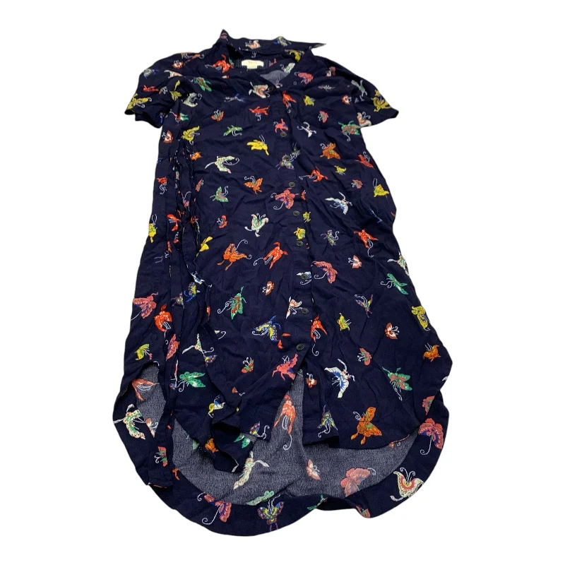 Dress Casual Midi By Maeve In Navy, Size: Xs Fashionable Pleated Midi Dress