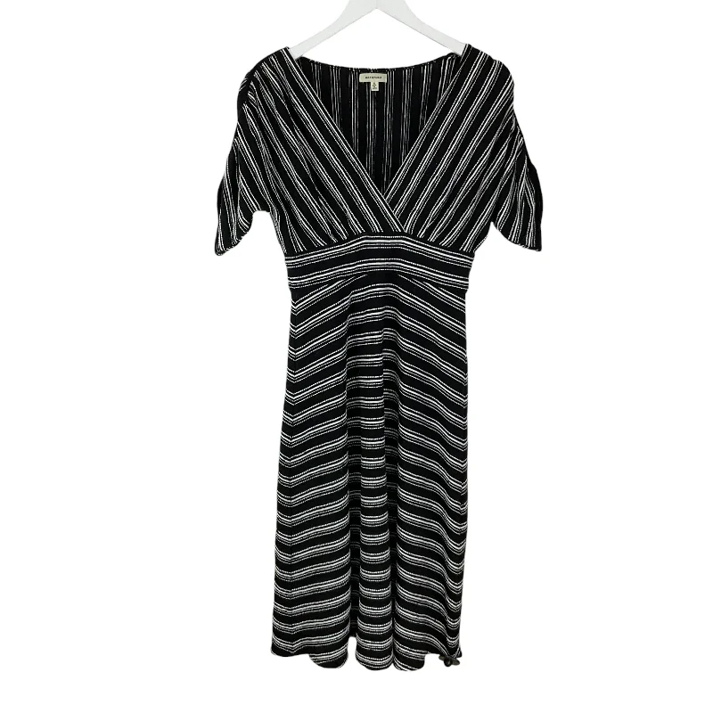 Dress Casual Midi By Max Studio In Striped Pattern, Size: S Cozy Knit Midi Dress