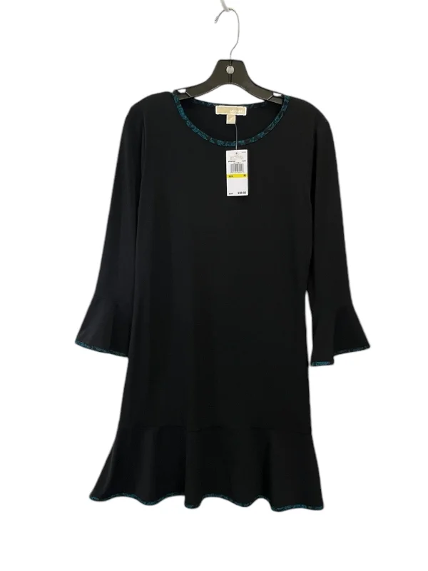 Dress Casual Midi By Michael By Michael Kors In Black & Green, Size: M Elegant Faux Wrap Midi Dress Dress Casual Midi By Michael By Michael Kors In Black & Green, Size: M Elegant Faux Wrap Midi Dress