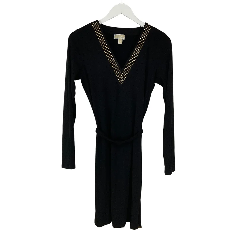 Dress Casual Midi By Michael By Michael Kors In Black, Size: S Chic Lace Detail Midi Dress Dress Casual Midi By Michael By Michael Kors In Black, Size: S Chic Lace Detail Midi Dress
